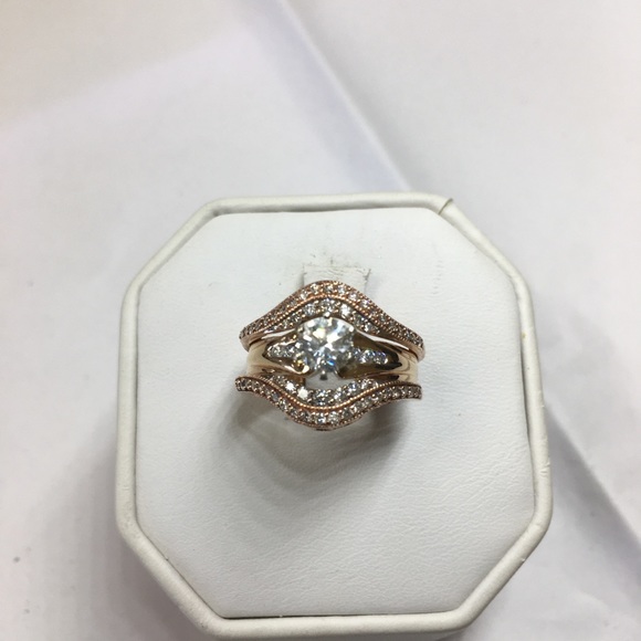 diamonds engagement ring rose gold - Picture 2 of 5